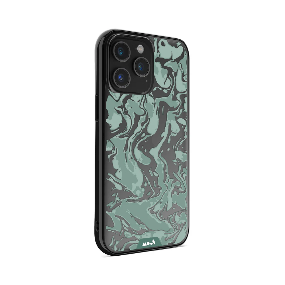 Marbled Sage Green Printed Phone Case - Image 2